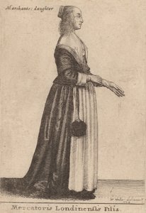 Mercatoris Londinensis Filia, 1643 - Wenceslaus Hollar
