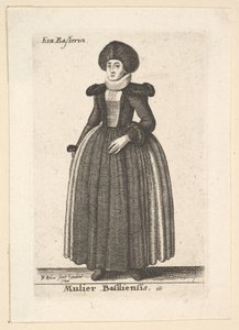 Mulier Basiliensis (Femme de Bâle) - Wenceslaus Hollar