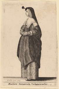 Mulier Generosa Coloniensis - Wenceslaus Hollar