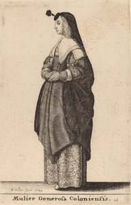 Mulier Generosa Coloniensis - Wenceslaus Hollar