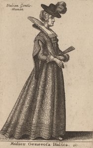Mulier Generosa Italica - Wenceslaus Hollar