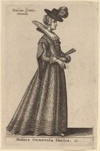 Mulier Generosa Italica - Wenceslaus Hollar