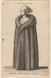 Mulier Hibernica vel Irlandica - Wenceslaus Hollar