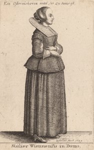Femme viennoise à la maison - Wenceslaus Hollar