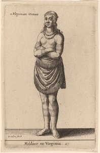 Mulier ex Virginia - Wenceslaus Hollar