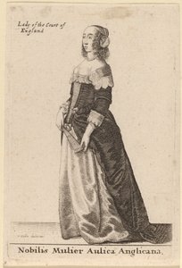 Nobilis Mulier Aulica Anglicana - Wenceslaus Hollar