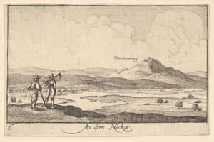 Sur le Neckar - Wenceslaus Hollar