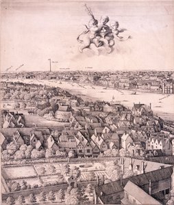 Vue panoramique de Londres, vers 1670
