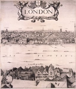 Vue panoramique de Londres, vers 1670