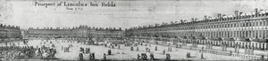 Perspective de Lincolns Inn Fields, vers 1650 - Wenceslaus Hollar