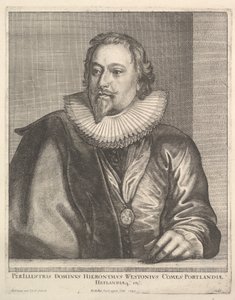 Richard Weston, comte de Portland, 1645 - Wenceslaus Hollar