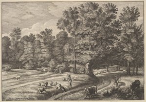 Bergers dans une forêt, 1648-50