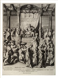 Salomon et la reine de Saba - Wenceslaus Hollar