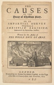 St. Pauls en feu, Lex ignea, 1671 ou après - Wenceslaus Hollar
