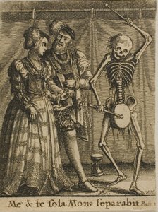 Le couple de mariés et la mort