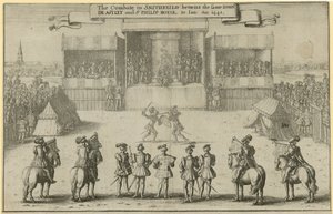 Le combat à Smithfield entre John de Astley et Sir Philip Boyle - Wenceslaus Hollar