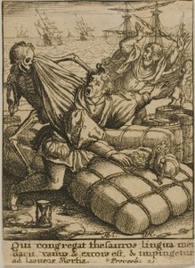 Le Marchand et la Mort - Wenceslaus Hollar