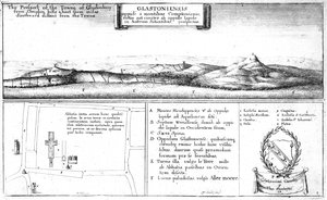 La Perspective de la ville de Glastonbury - Wenceslaus Hollar