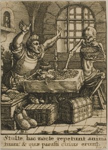 Le riche et la mort - Wenceslaus Hollar