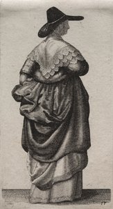 Les divers habits des femmes anglaises, de la noblesse aux paysannes..., 1640