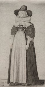 Les Diverses Habitudes des Femmes Anglaises, de la Noblesse aux Femmes de la Campagne : La Femme avec un Chapeau Masculin et un Corsage Rubané