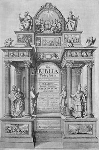 Page de titre de la Bible polyglotte de Walton, 1657, 1904