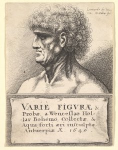 Page de titre de Varie Figuræ & Probæ, 1645 - Wenceslaus Hollar