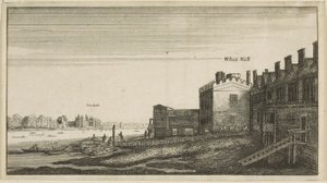 Vue du palais de Lambeth depuis la rivière à Whitehall Stairs - Wenceslaus Hollar