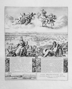 Vue de Londres, publiée en 1647 (fac-similé) (détail) - Wenceslaus Hollar