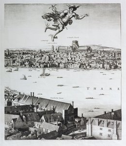 Vue de Londres, publiée en 1647 (détail)