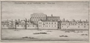 Vues de Londres : Whitehall depuis la rivière - Wenceslaus Hollar
