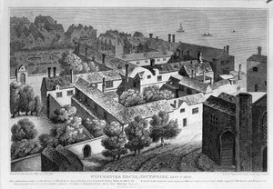 Maison Winchester, Southwark vers 1649, publié en 1812