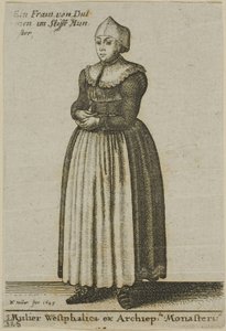 Femme de Westphalie - Wenceslaus Hollar