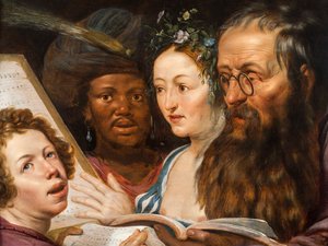Une allégorie de la musique, 1625 - Werner Jacobsz van den Valckert