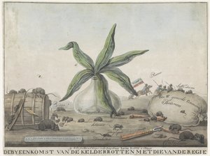 Caricature des Douanes françaises, 1813-1814