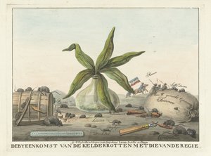 Caricature des douanes françaises, 1813-1814