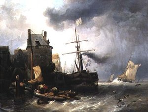 La tempête à Dunkerque - Wijnand Joseph Nuyen