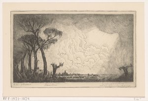 Vue de Haarlem - Wijnand Otto Jan Nieuwenkamp (signed by artist)