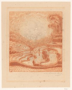 Rizières à Bali - Wijnand Otto Jan Nieuwenkamp (signed by artist)