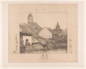 Maisons et baigneuses à Semarang - Wijnand Otto Jan Nieuwenkamp