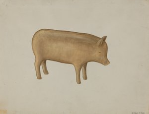 Cochon en bois
