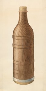 Bouteille de vin en bois - Wilbur M Rice