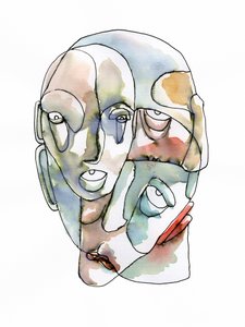 Visages humains fragmentés - Wildemar Doomgriever