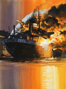 Bateau flamboyant - Wilf (20th century) Hardy