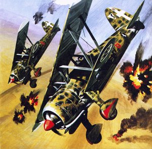 Deux Fiat CR 42 - Wilf (20th century) Hardy
