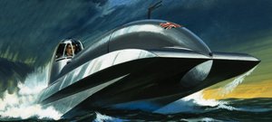 Bateau à moteur à réaction non identifié - Wilf (20th century) Hardy