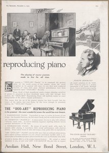 Pianolas de la compagnie éolienne, 1923 - Wilfred Fryer