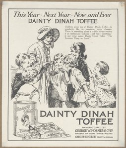 Dainty Dinah Toffee, vers 1920