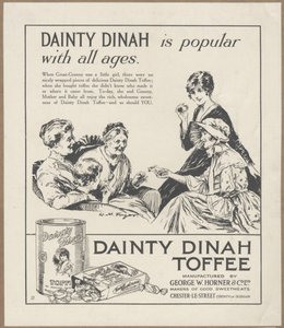 Dainty Dinah Toffee, vers 1920
