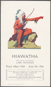 Publicité pour le théâtre Hiawatha